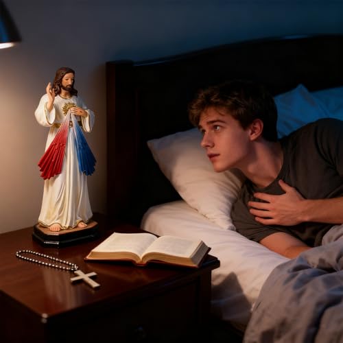 Figurines Jésus cadeau de Thanksgiving chrétien ornement d'anniversaire - 3