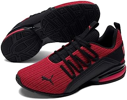 PUMA Men's AXELION REFRESH 2 TONE Cross Training Sneaker, For All Time Red-PUMA Black, 8 | Image 6