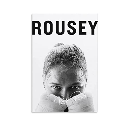 Tableau sur toile Ronda Rousey poster de salon moderne 60x90cm sans cadre pour chambre à coucher