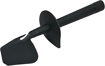Lichtblau Spatule 2857 avec collerette de sécurité pour Thermomix TM31 TM5 I Racloir à pâte de rechange pour robot de cuisine Vorwerk I Adaptée au contact alimentaire I Plastique gris foncé