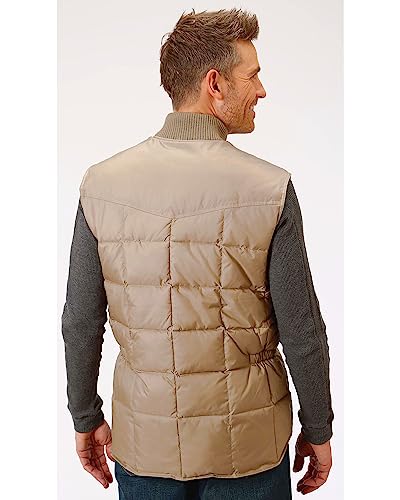 MENS KHAKI POLY-FILLED VEST3