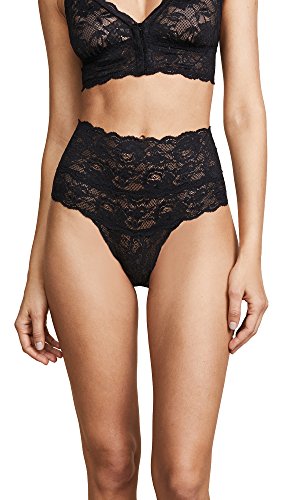 Cosabella Tanga feminina Never Say Never de cintura alta, Preto, M-G