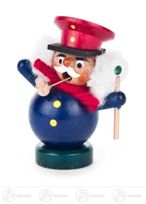 Homme d'encens miniature en bois sculpté objet de collection Erzgebirge 9cm
