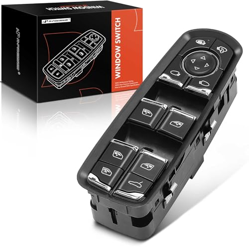 A-Premium Master Front Left Driver Side Power Window Switch Compatible with Porsche Macan 2015-2018 Panamera 2011-2016 Cayenne 2011-2018, Replace# 7PP959858AEDML