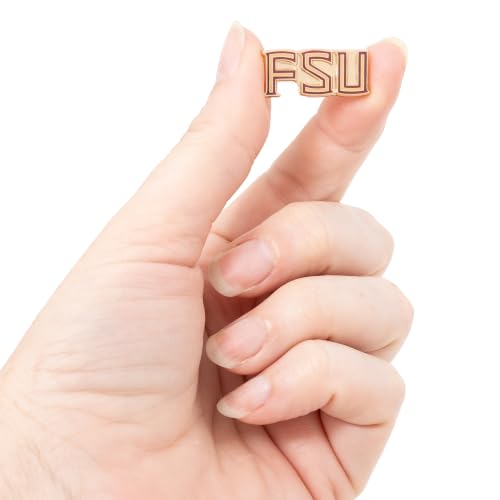 Image of Desert Cactus Florida State University Magnetic Metal Lapel Pin (D) | Officially Licensed FSU Florida State Seminoles Enamel Finish Lapel Pin Formal Wear Bag and Hat Jewelry Tie Track Brooch Pin