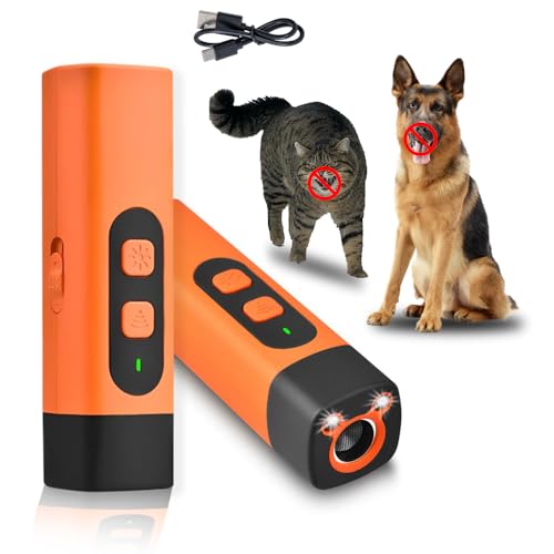 Antibell Ultraschall Gerät,Anti Bell Gerät Hunde,Bellstopp für Hunde,Ruhemeister Hund,Hundeabwehr Ultraschall,Dreigang-Frequenzumwandlung für das Alle Katzen und Hunde im Innen- und Außenbereich