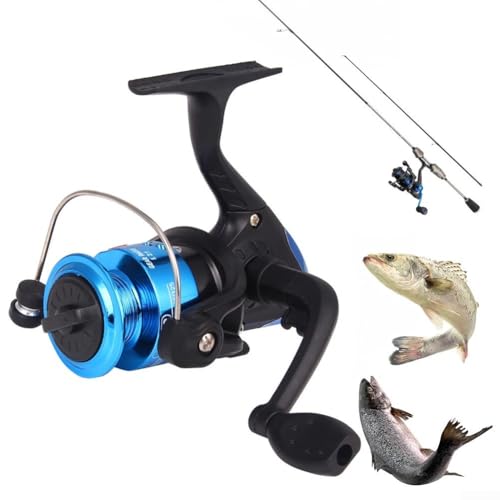 Mulinello da pesca pieghevole per acqua salata, ultraleggero, con bobina in metallo e struttura robusta per acque profonde e uso prolungato