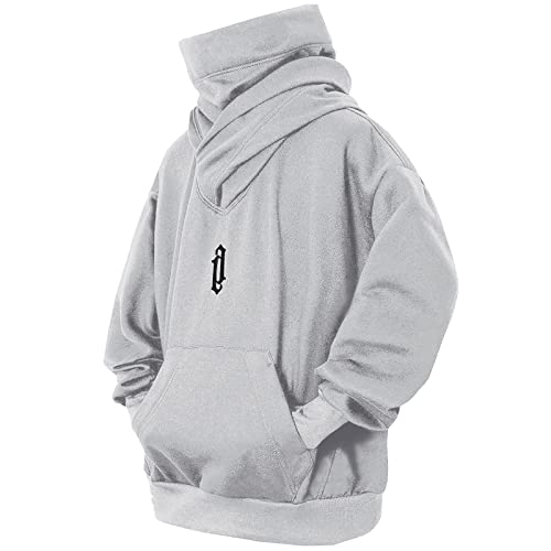 Sweat homme à capuche contre le froid hivernal avec son col roulé doublé polaire