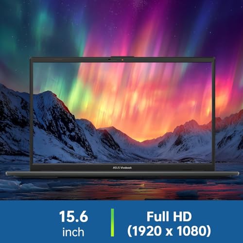 Image of ASUS Vivobook Go 15.6 inch FHD Laptop with Microsoft 365, Intel i3-N305 8 cores Processor, 8GB RAM 128GB Storage, 9H 128gb Docking Station, HDMI, USB, Windows 11 Home in S Mode, Black