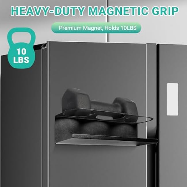 4 Pack Strong Magnetic Cup Holder for Fridge 30 & 40 oz Tumbler, Water Bottle Organizer for Metal Surface, Kitchen Pantry Organizers and Storage for Stanley Cup Accessories