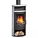 Produktbild Justus 4875 23 Island 5 II Kaminofen Stahl Schwarz/Speckstein / A+