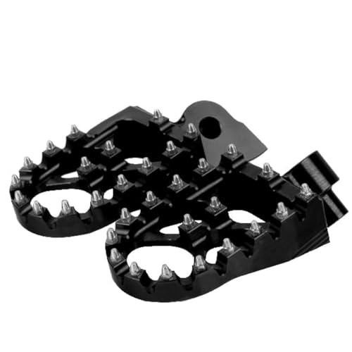 Marchepieds Accossato Nere en Ergal 7075 haut de gamme pour YAMAHA YZ F