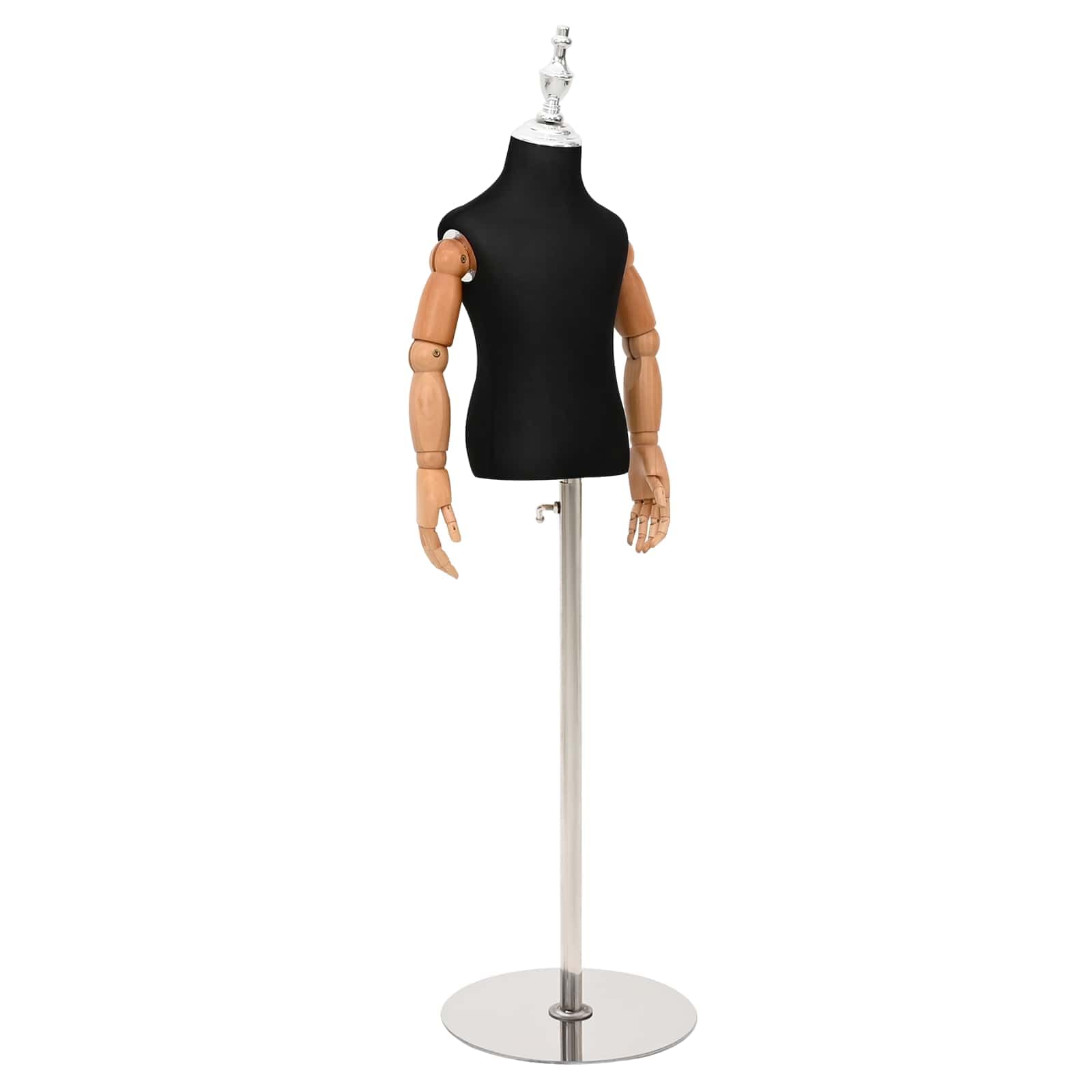 vidaXL Verstellbares 120-157 cm Mannequin mit Basis Unisex PP Schwarz
