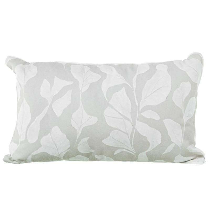 Coussin rectangulaire contre le mal de dos, beige et blanc DRW 50x30 cm