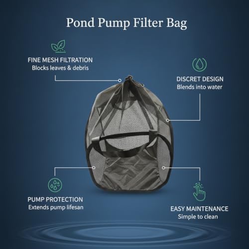 Bolsa de filtro para bomba de estanque de poliéster duradero miniatura 4