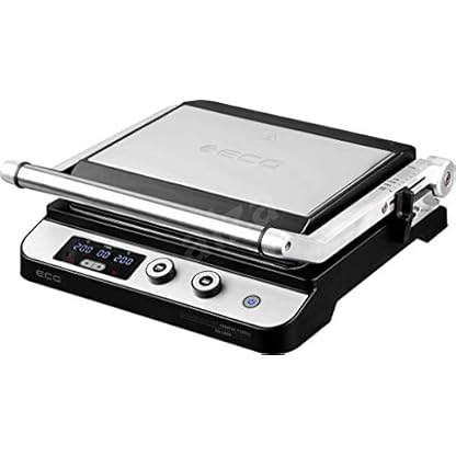 ECG KG 1000 Gourmet Elektrischer Kontaktgrill, 4 Arbeitspositionen, 2 unabhängige Thermostate, 2 Sätze austauschbarer… – Bild 4
