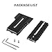 EaxanPic Aluminum L Bracket Vertical Horizontal Switching Quick Release Plate for DJI Ronin RS2 RSC2 Zhiyun Weebill-S Gimbal Stabilizer Tripod Monopod and SLRs