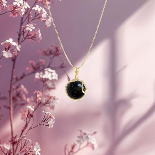 14K Gold Plated Gemstone Necklace for Women - 14k Gold Necklaces for Women - Gold over 925 Sterling Silver - Birthstone Necklace - Gold Jewelry for Women - Vintage Jewelry for Women4