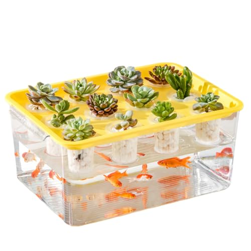 ZMBJ【2025新登場・12穴】水耕栽培ボックス 水耕栽培システム 水耕栽培キット 水耕培養 土不要 育苗箱 野菜育成 無土培養ボックス 家庭菜園 室内栽培 土壌のない培養ボックス 再利用可能 四季適用デスクトップ水槽soilless透明プラスチック長方