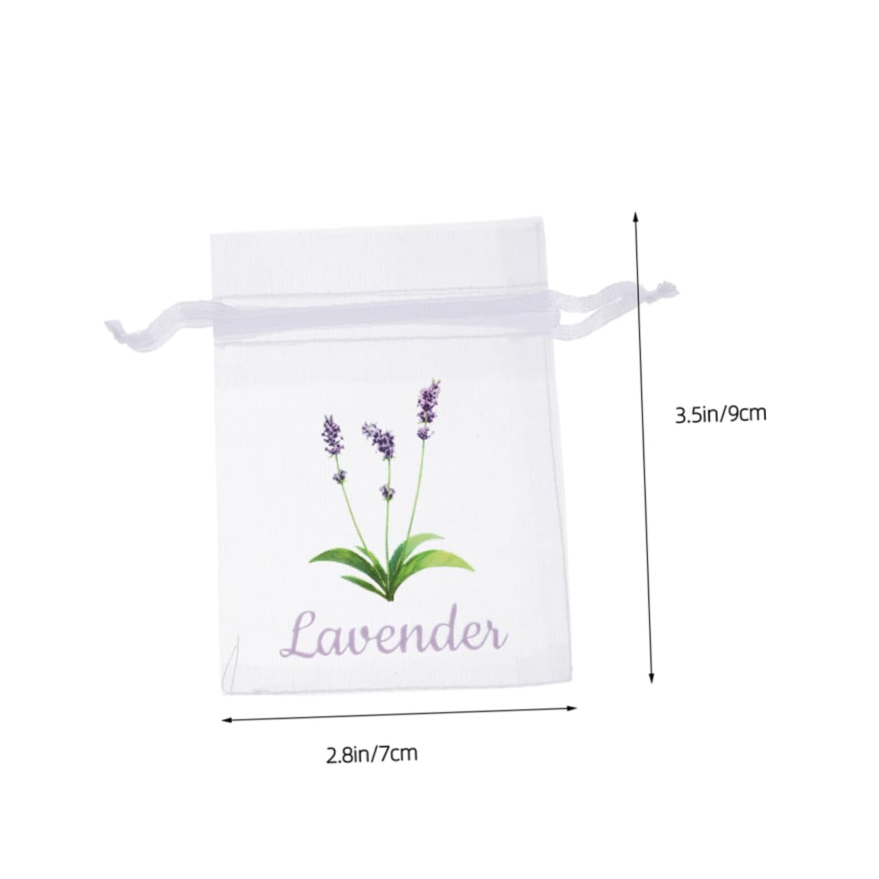 Garneck Lavender Bulk Storage Bags 50pcs Empty Sachet Drawstring Pouches Mesh Fabric for Fragrance Tea Bags Closet Drawer