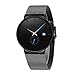 Produktbild LIGE Armbanduhr Herren Retro Armband Edelstahl wasserdichte Vintage Analog Uhr Herren Quarz Datum Business Casual Minimalistisch Watches for Men Männer,Blau Schwarz