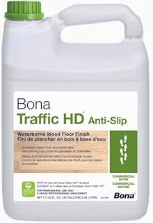 Wood Traffic HD Anti-Slip 128 fl oz Jug, Satin Finish, Water-Based, Clear/Neutral, 11.5 x 5 x 1E+1 inches