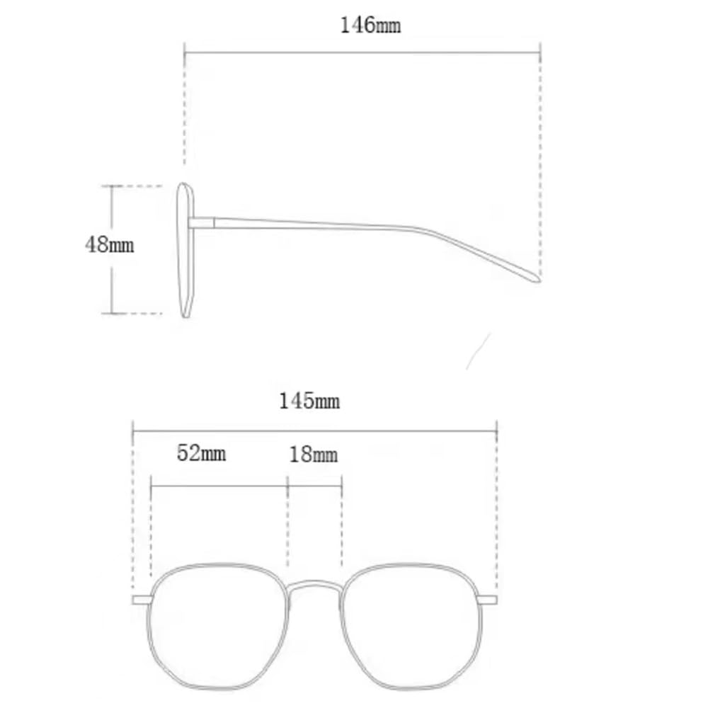 NILZA Photochrome Lesesonnenbrille Große Gläser Quadratische Sonnenbrille Progressive Multifokale Lesebrille Sonnenleser UV Schutz (Size : +3.0)