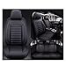 Produktbild DUBOM Full Set Auto Sitzbezüge für C-hevy C-hevrolet Traverse, Wasserdichter Leder-Autositzbezug, Seasons Protectors VerschleißFest, 5-Sitzer Autositzbezug Universal (Color : Black)