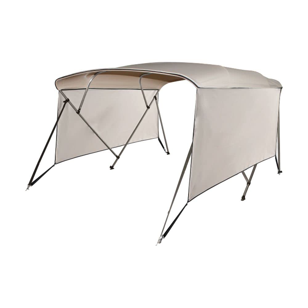 PIMAR Tendalino 4 Archi con coperture Laterali Tessuto Poliestere 600d- Impermeabile- Resistente Raggi UV Varie Misure e Colori (240X220, Beige)