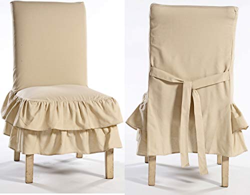 Classic Slipcovers Cd2Tierkhk Slipcover, Dining Chair, Khaki #TOP18