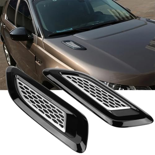 Prises d'air de capot ABS carbone pour Range Evoque et Freelander, finition premium