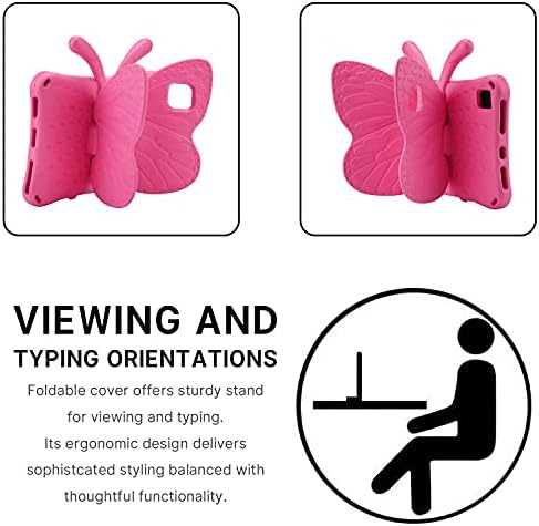 iPad Pro 11 Case with Stand, Light, EVA Full Body Drop Protection, Rugged, Shockproof, for Kids (Rose)
