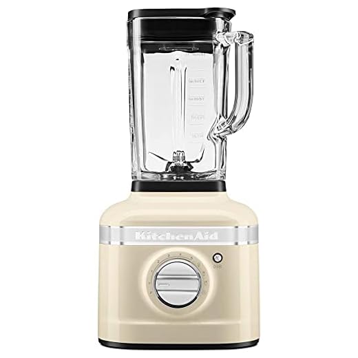 KitchenAid 5KSB4026 Artisan K400 - Batidora de vaso (1200 W, 1,4 L), color crema