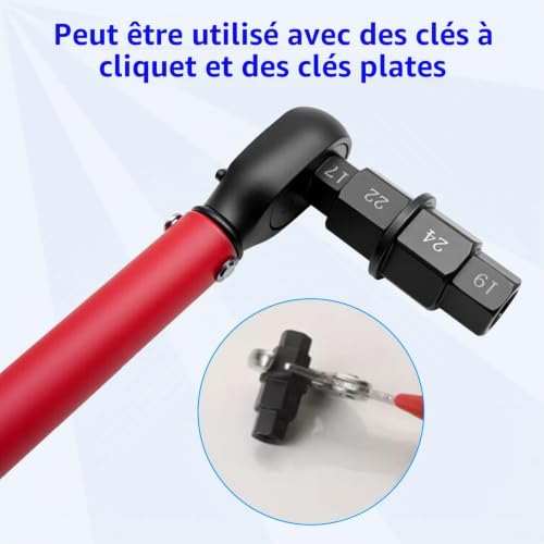 ZKTOOL 6-en-1 Clé Allen d'Axe de Roue Avant de Moto Douille Hexagonale – vue 3