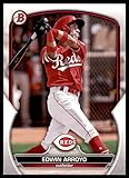 2023 Bowman Prospects Baseball #BP-66 Edwin Arroyo Cincinnati Reds Official MLB Trading Card, Stock Photo shown, card in Near Mint to Mint Condition
