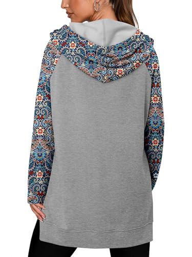 KISSMODA Women Hoodies Dress Long Sweatshirts Dress Raglan Sleeves Oversized Sweatshirts with Pocket 2025 Fall Winter Trendy