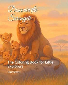 Paperback Discover the Serengeti: The Coloring Book for Little Explorers Book