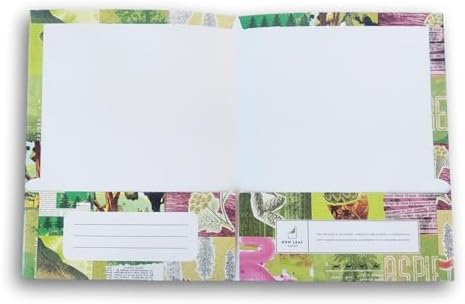 2-Pocket Folder 3-Ring Portfolio - 9.25 x 11.6 Inches (Nature Trees & Leaves Green) image 4