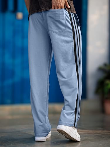 Image of Maniac Mens Colorblock Biscuit and Brown Color Baggy Fit Pant