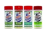 Tasty Bomb Popcorn Seasoning Pack, Keto Friendly, Gluten Free Popcorn Seasoning, Popcorn Seasonings Powder For Gifting, Pack of 4- Sour Cream & Onion, Garlic Parmesan, Dill Pickle, Cheesy Jalapeno