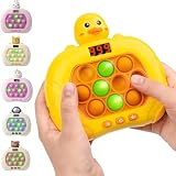 【専門家推薦×TV放送で話題】プッシュポップ ゲーム スクリーン付 おもちゃ【人気保育雑誌掲載】知育玩具【短期記憶＆集中力強化】【児童館に導入】男の子 女の子 誕生日プレゼント 6歳～ 小学生 人気 早押し 6モード 日本語説明書付【正規品】アヒル