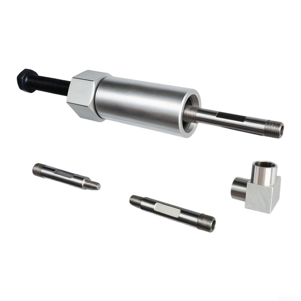 para limpiador de Engrasadores Manual Kit Desatascador Zerk 6/8/10mm para acero Inoxidable para Tractores y Maquinaria Pesada(10/8/6MM + Elbo)