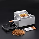 【Material duradero】Esta máquina para hacer cigarrillos es compacta y liviana, lo que la hace fácil de transportar y usar en cualquier momento. Su estructura es simple, fácil de operar, el cuerpo es fuerte y estable, la estructura del resorte no se daña fácilmente y puede producir cigarrillos con una tensión moderada.