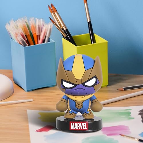 Image of Marvel Avengers Superheros PVC Collectible with Keychain | Thanos