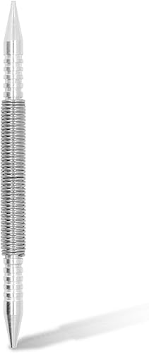 Punzón central, herramienta de perforación con resorte de doble cabezal automático para metal, madera, plástico