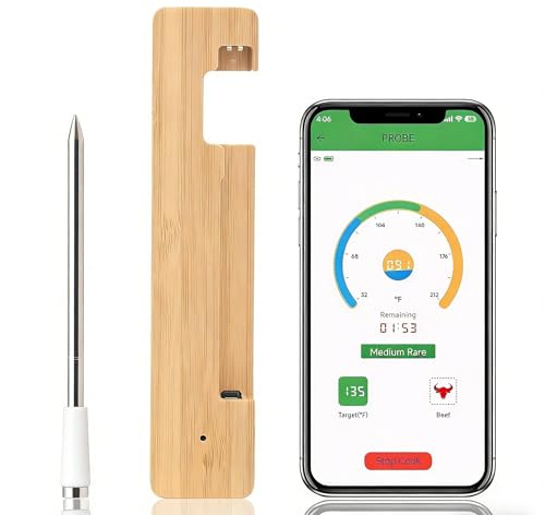 Smart Meat Thermometer 656FT Remote Range Digital Cooking Food Thermometer