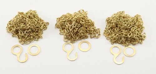 Replacement for Cuckoo Clock Chain Set of 3 Fits Regula 25 35 70 New 61 Links Per Foot with Ends