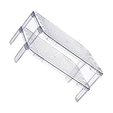 KITANDOVE 2 Stück Teiliges Kühlschrank Organizer Regal Stapelbares Aufbewahrungsregal für Aufbewahrung von Tellern Lebensmitteln