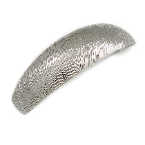 Pasador grande para el pelo gris plomizo de 90 mm para mujer
