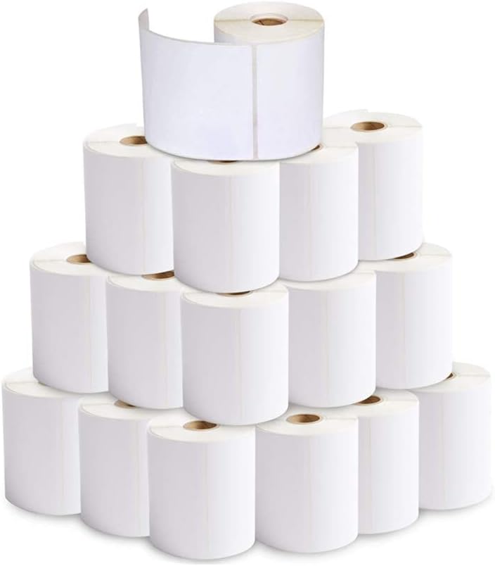 RBHK 24 Rolls of 4x6 Direct Thermal Shipping Labels (250 Labels/Roll) - Perfect for Zebra Printers